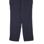 CARHARTT Mens Navy Cotton Blend Regular Cargo Trousers W38 L34 Workwear Zip