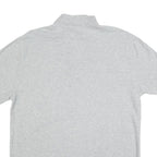 TOMMY HILFIGER Mens Grey Short Sleeve Plain Polo Shirt L Classic Cotton Blend