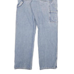 DICKIES Mens Blue Regular Straight Denim Light W32 L32 Zip Closure Workwear