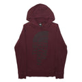THE NORTH FACE Womens Burgundy Pullover Hoodie S Cotton Blend Warm Casual