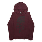 THE NORTH FACE Womens Burgundy Pullover Hoodie S Cotton Blend Warm Casual