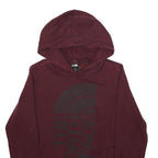 THE NORTH FACE Womens Burgundy Pullover Hoodie S Cotton Blend Warm Casual