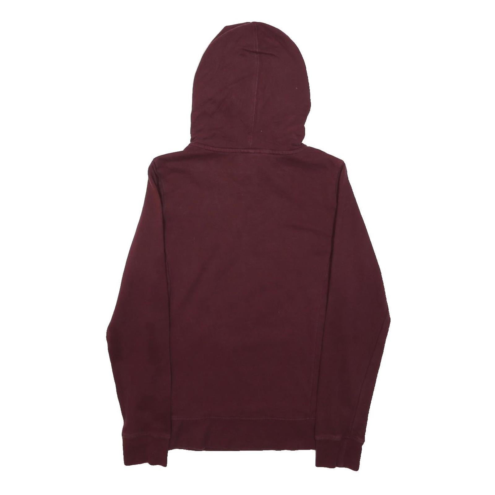 THE NORTH FACE Womens Burgundy Pullover Hoodie S Cotton Blend Warm Casual