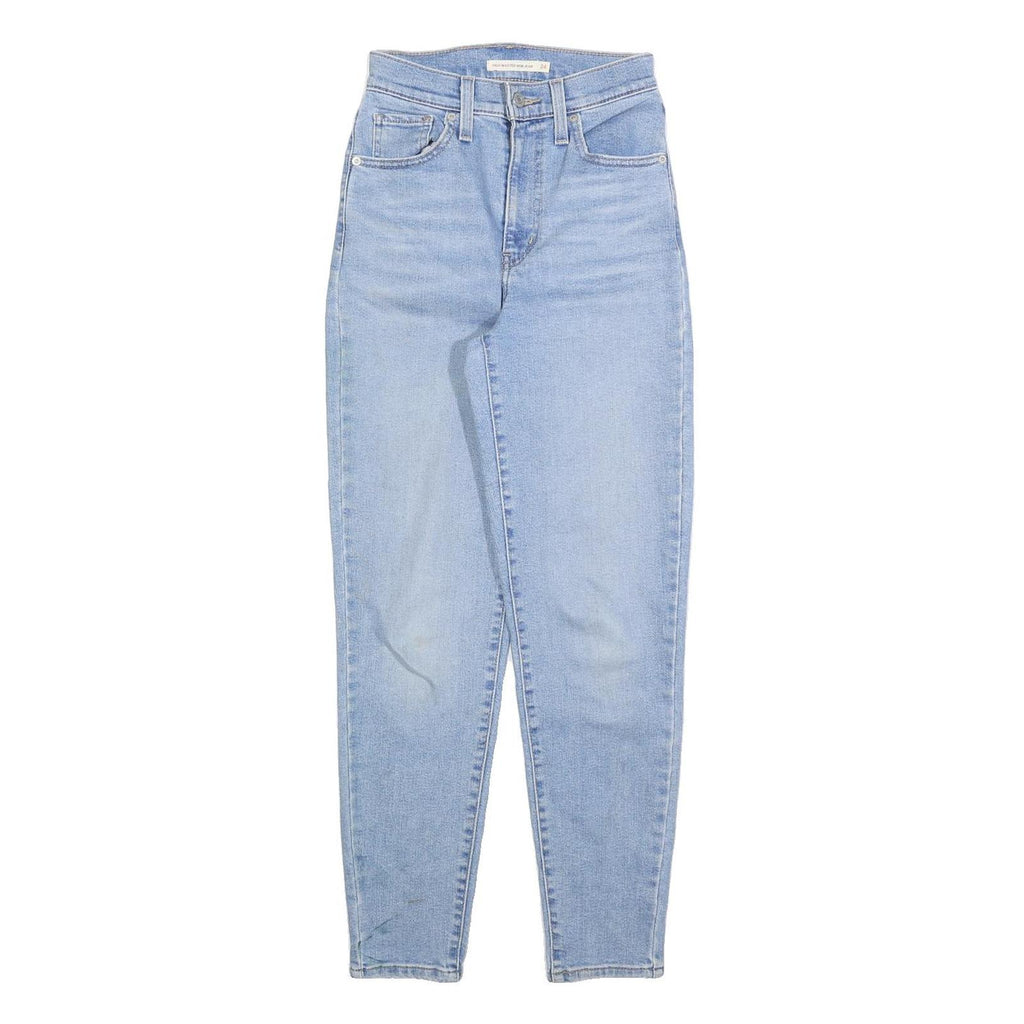 LEVI'S Womens Jeans Blue Slim Skinny Denim Light W24 L28 Zip Cotton Blend