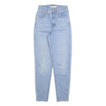 LEVI'S Womens Jeans Blue Slim Skinny Denim Light W24 L28 Zip Cotton Blend