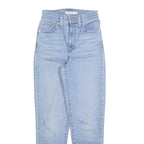 LEVI'S Womens Jeans Blue Slim Skinny Denim Light W24 L28 Zip Cotton Blend