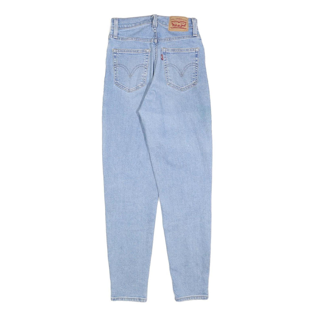 LEVI'S Womens Jeans Blue Slim Skinny Denim Light W24 L28 Zip Cotton Blend