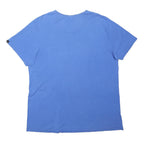 ADIDAS Mens Blue Graphic T-Shirt XL Short Sleeve Crew Neck Cotton Blend Casual