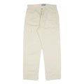 Mens Beige Cotton Regular Fit Cargo Trousers W32 L28 Relaxed Casual Style