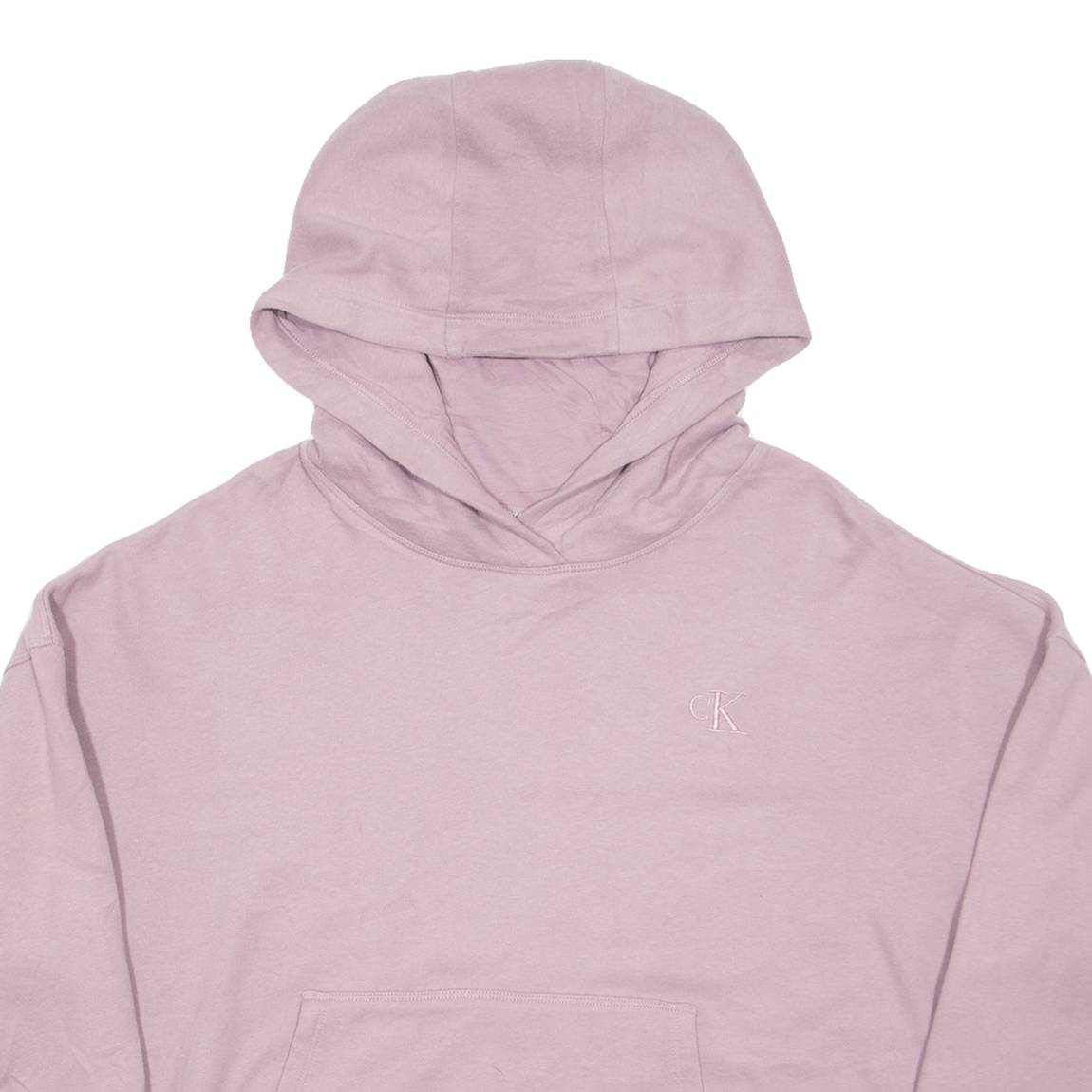 CALVIN KLEIN Womens Purple Hoodie M