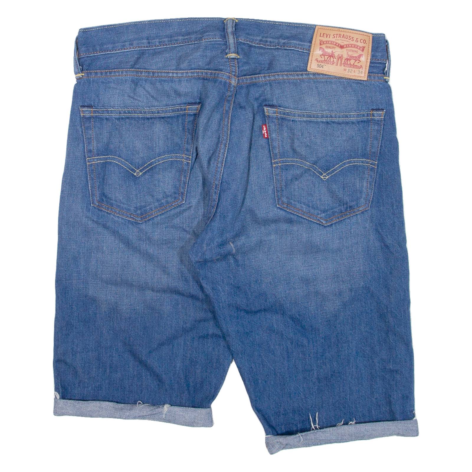 LEVI'S 504 Mens Jorts Shorts Blue M W32