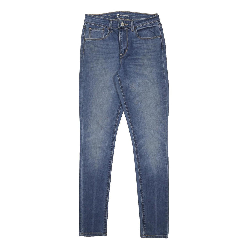 LEVI'S Womens Slim Blue Skinny Denim Medium W27 L32 Zip Cotton Blend Jeans
