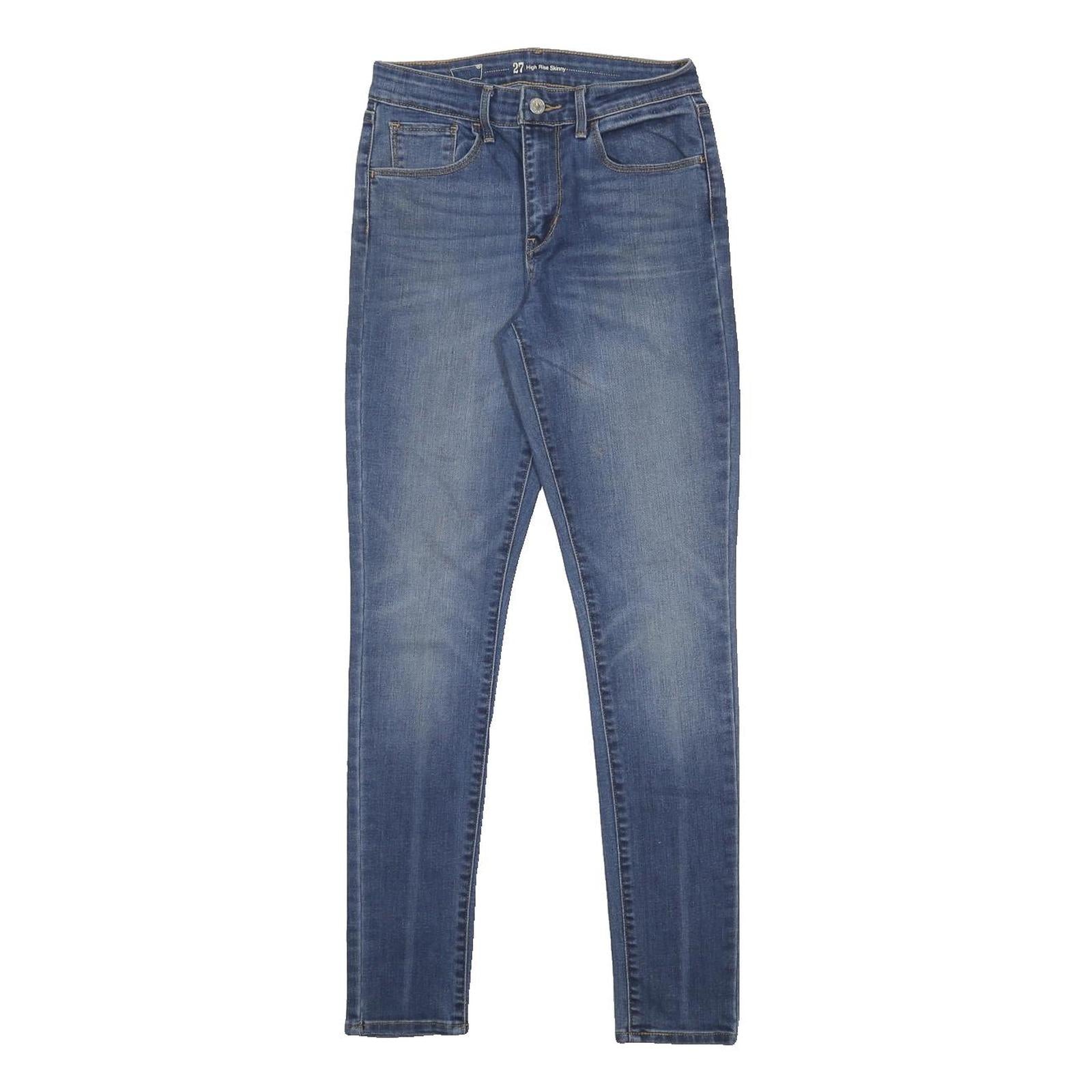 LEVI'S Womens Slim Blue Skinny Denim Medium W27 L32 Zip Cotton Blend Jeans