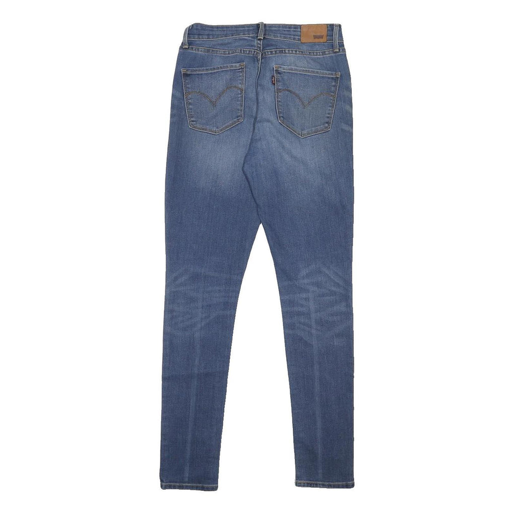 LEVI'S Womens Slim Blue Skinny Denim Medium W27 L32 Zip Cotton Blend Jeans
