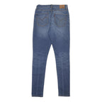 LEVI'S Womens Slim Blue Skinny Denim Medium W27 L32 Zip Cotton Blend Jeans