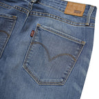 LEVI'S Womens Slim Blue Skinny Denim Medium W27 L32 Zip Cotton Blend Jeans