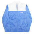 FILA Womens Blue & White Shell Jacket L Polyester Blend Zip Sportswear Casual