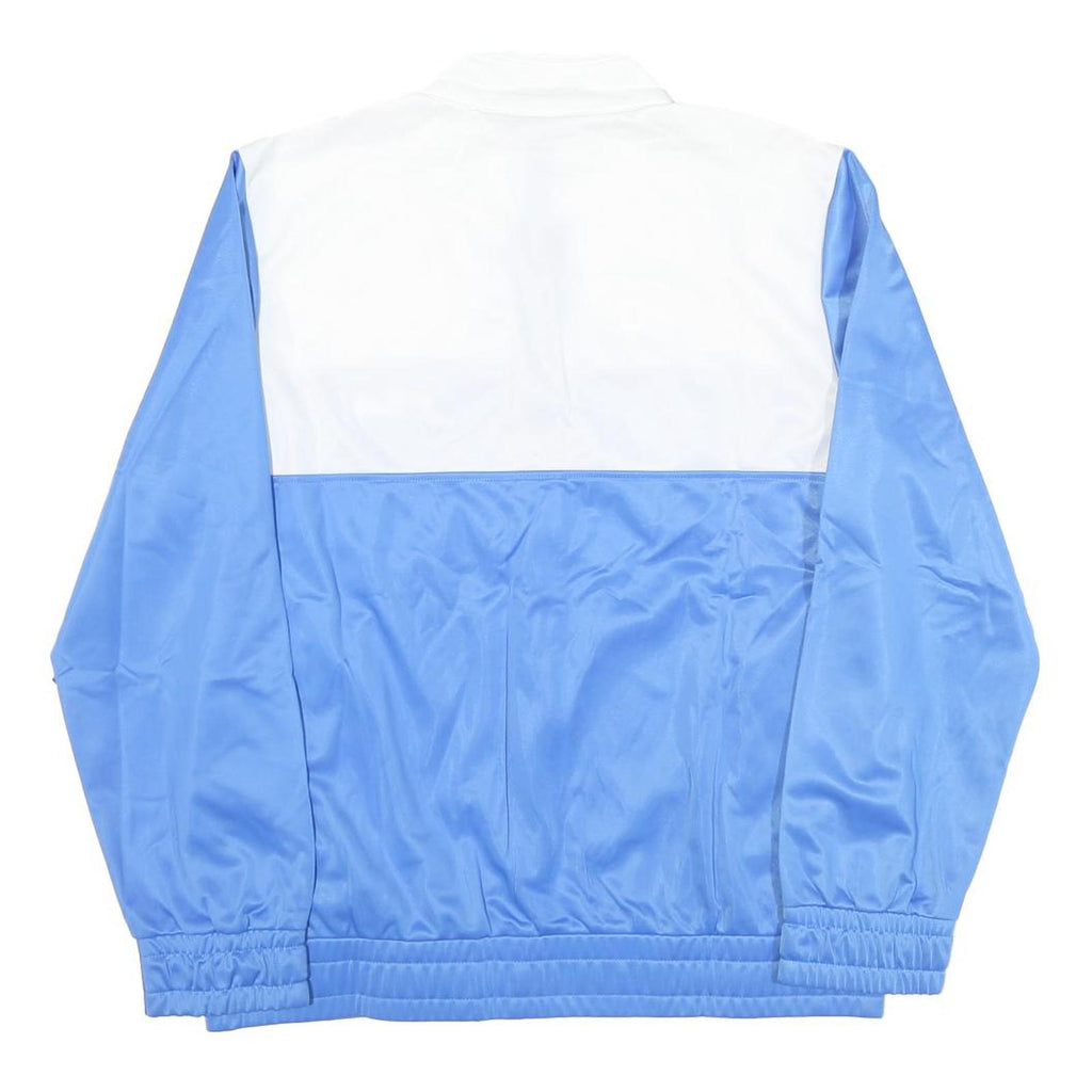 FILA Womens Blue & White Shell Jacket L Polyester Blend Zip Sportswear Casual