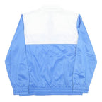 FILA Womens Blue & White Shell Jacket L Polyester Blend Zip Sportswear Casual