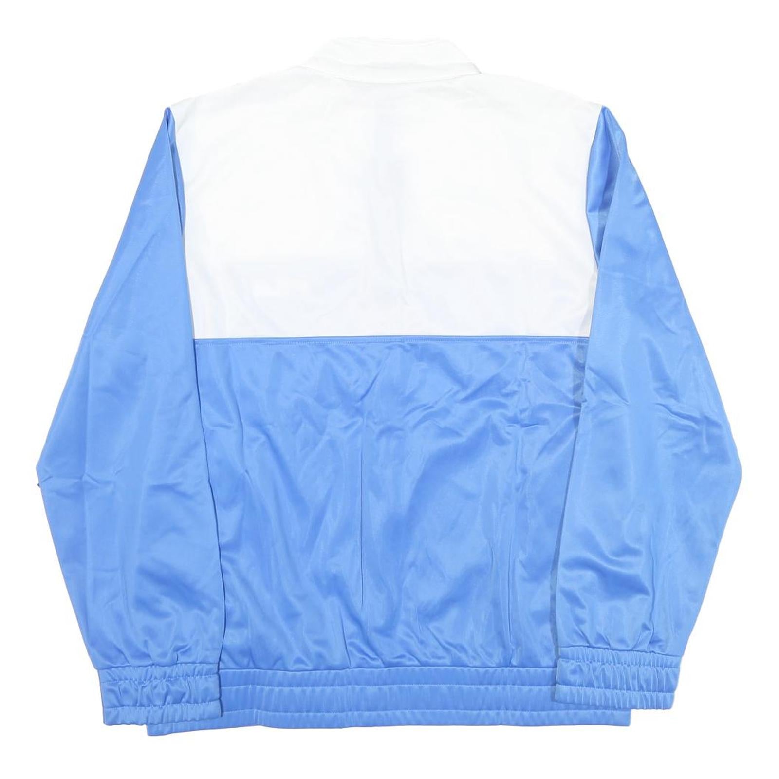 FILA Womens Blue & White Shell Jacket L Polyester Blend Zip Sportswear Casual