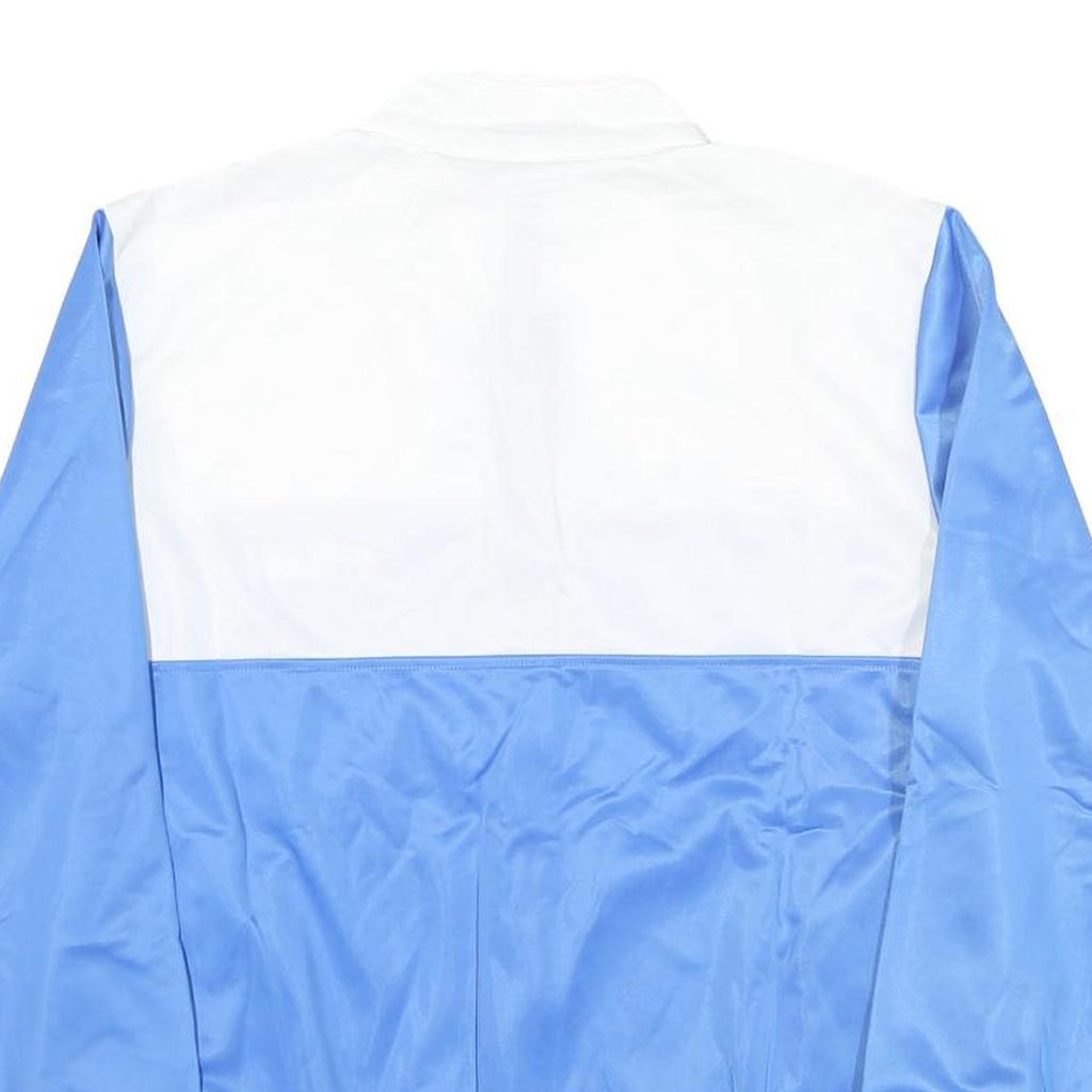 FILA Womens Blue & White Shell Jacket L Polyester Blend Zip Sportswear Casual