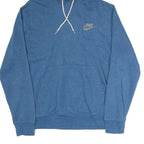 NIKE Mens Blue Pullover Hoodie M Casual Cotton Drawstring Hood Sweatshirt