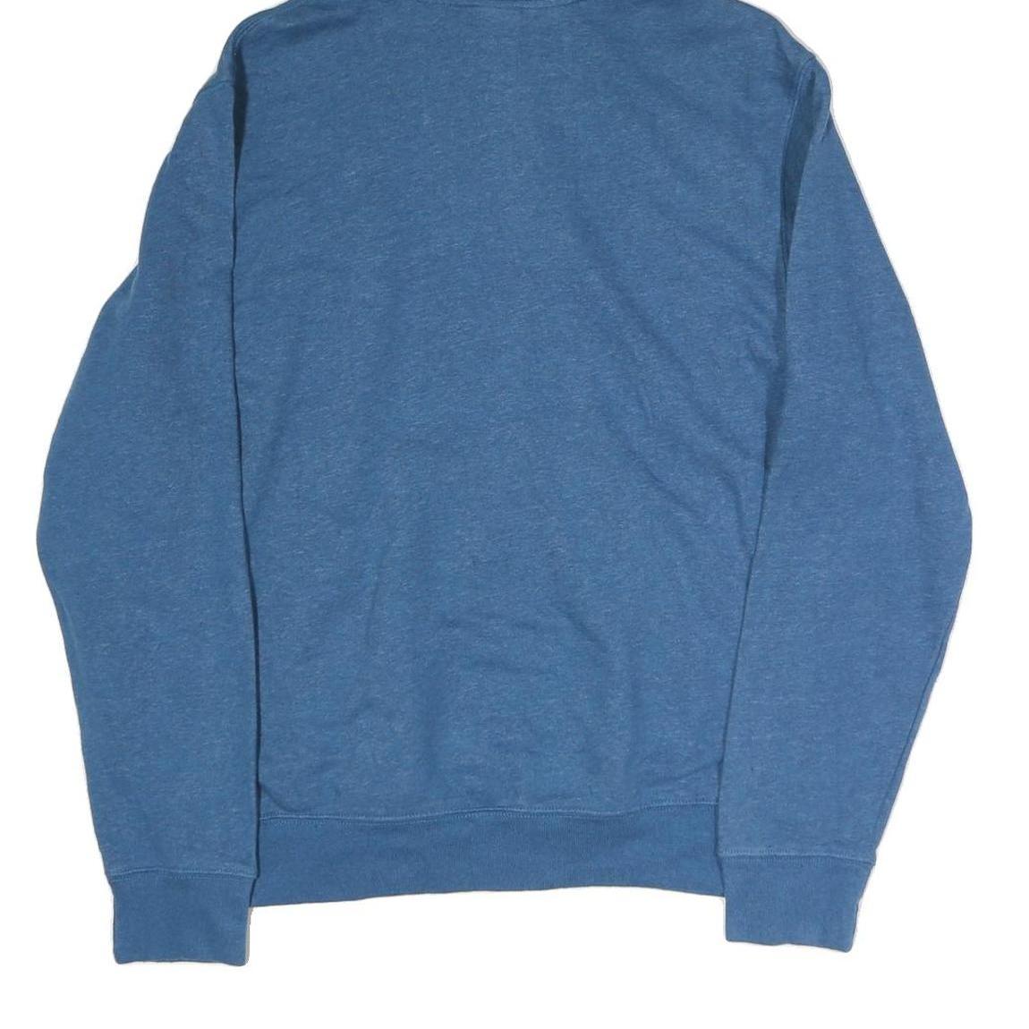 NIKE Mens Blue Pullover Hoodie M Casual Cotton Drawstring Hood Sweatshirt