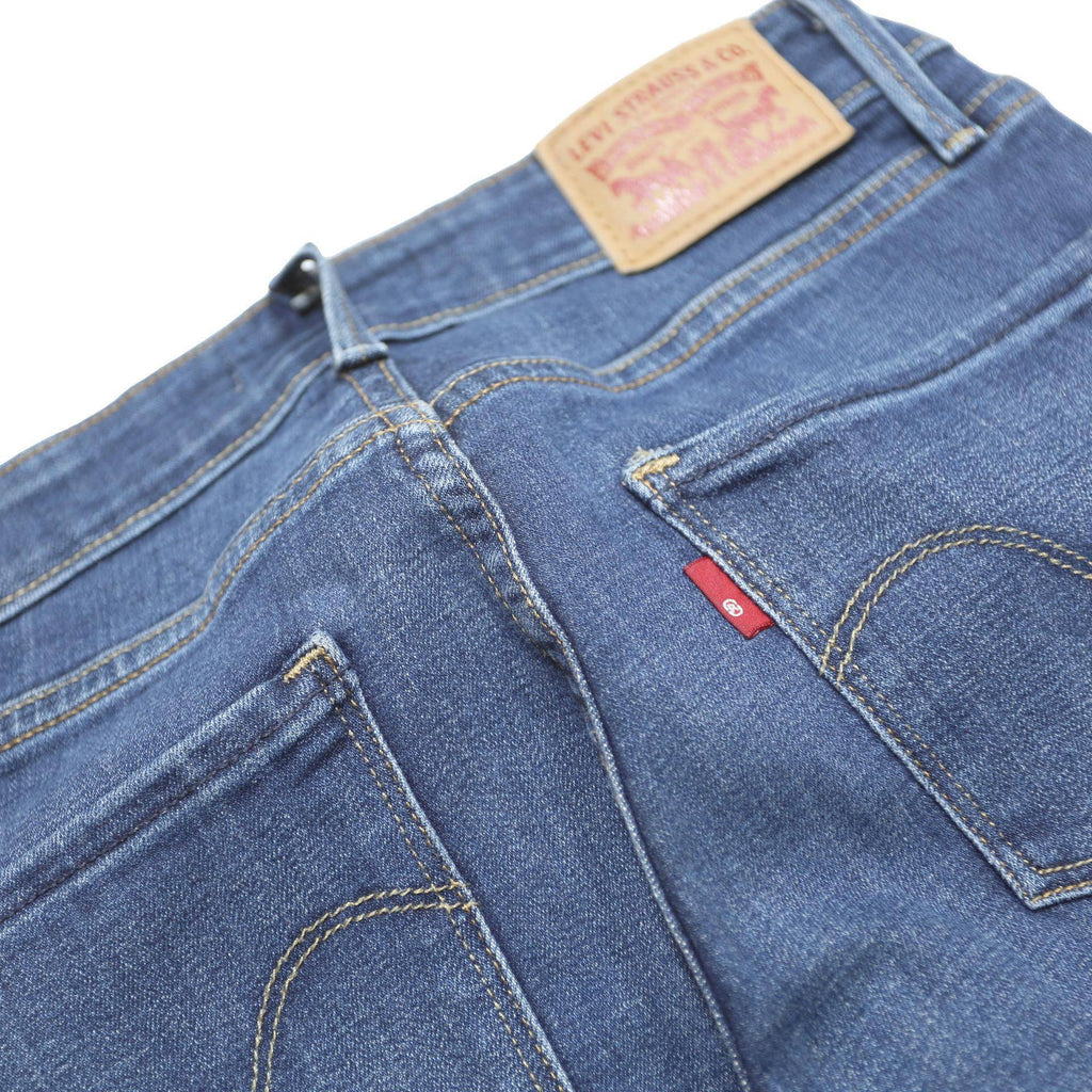 LEVI'S Womens Jeans Blue Slim Skinny Denim Medium W24 L32 Stylish Urban