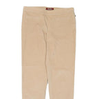 MAX MARA Womens Slim Beige Cotton Blend Trousers W31 L29 Smart Casual