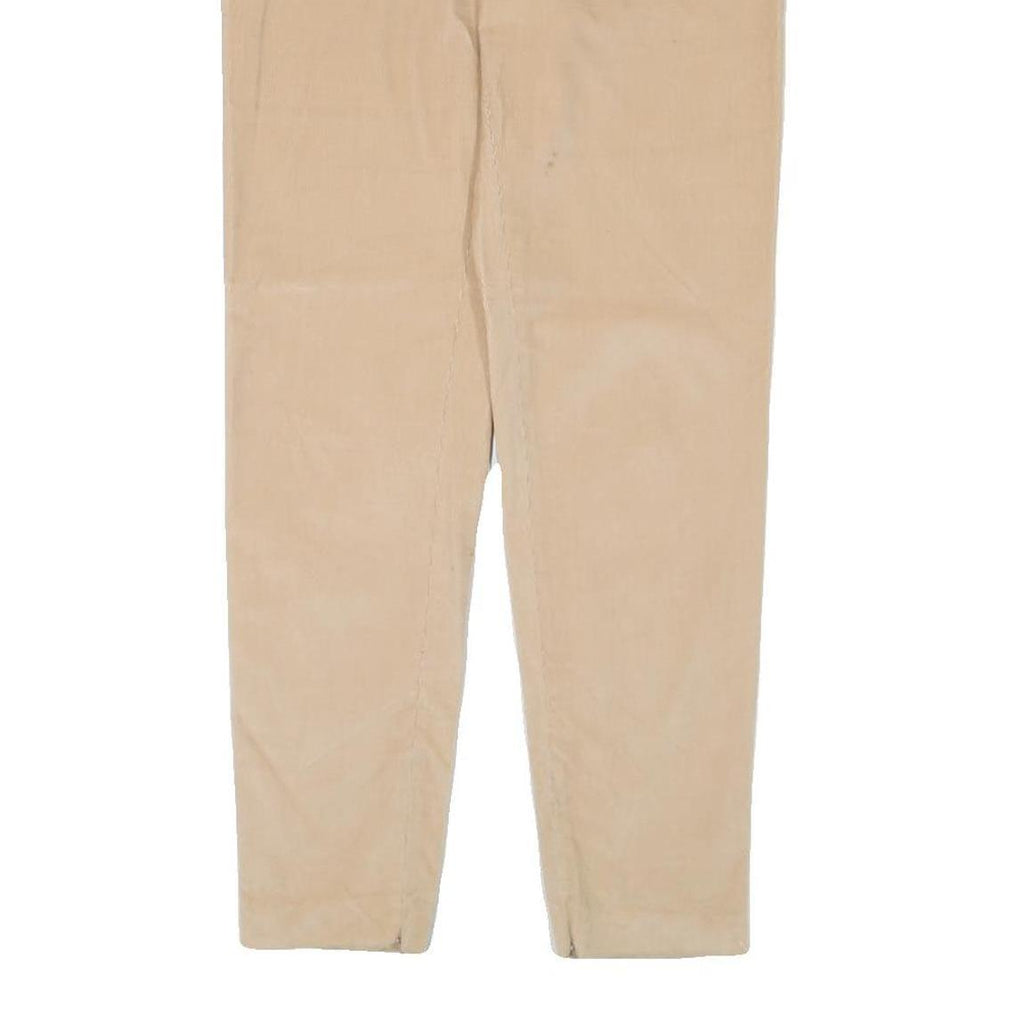 MAX MARA Womens Slim Beige Cotton Blend Trousers W31 L29 Smart Casual