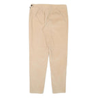 MAX MARA Womens Slim Beige Cotton Blend Trousers W31 L29 Smart Casual