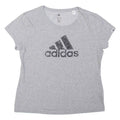 ADIDAS Girls T-Shirt Grey M