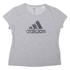 ADIDAS Girls T-Shirt Grey M