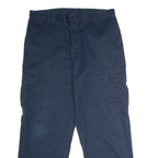 DICKIES Workwear Cargo Mens Trousers Blue Regular Straight W34 L30