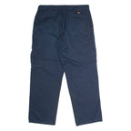 DICKIES Workwear Cargo Mens Trousers Blue Regular Straight W34 L30