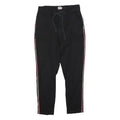 LEVI'S Womens Cotton Blend Black Slim Trousers W26 L25 Drawstring Casual