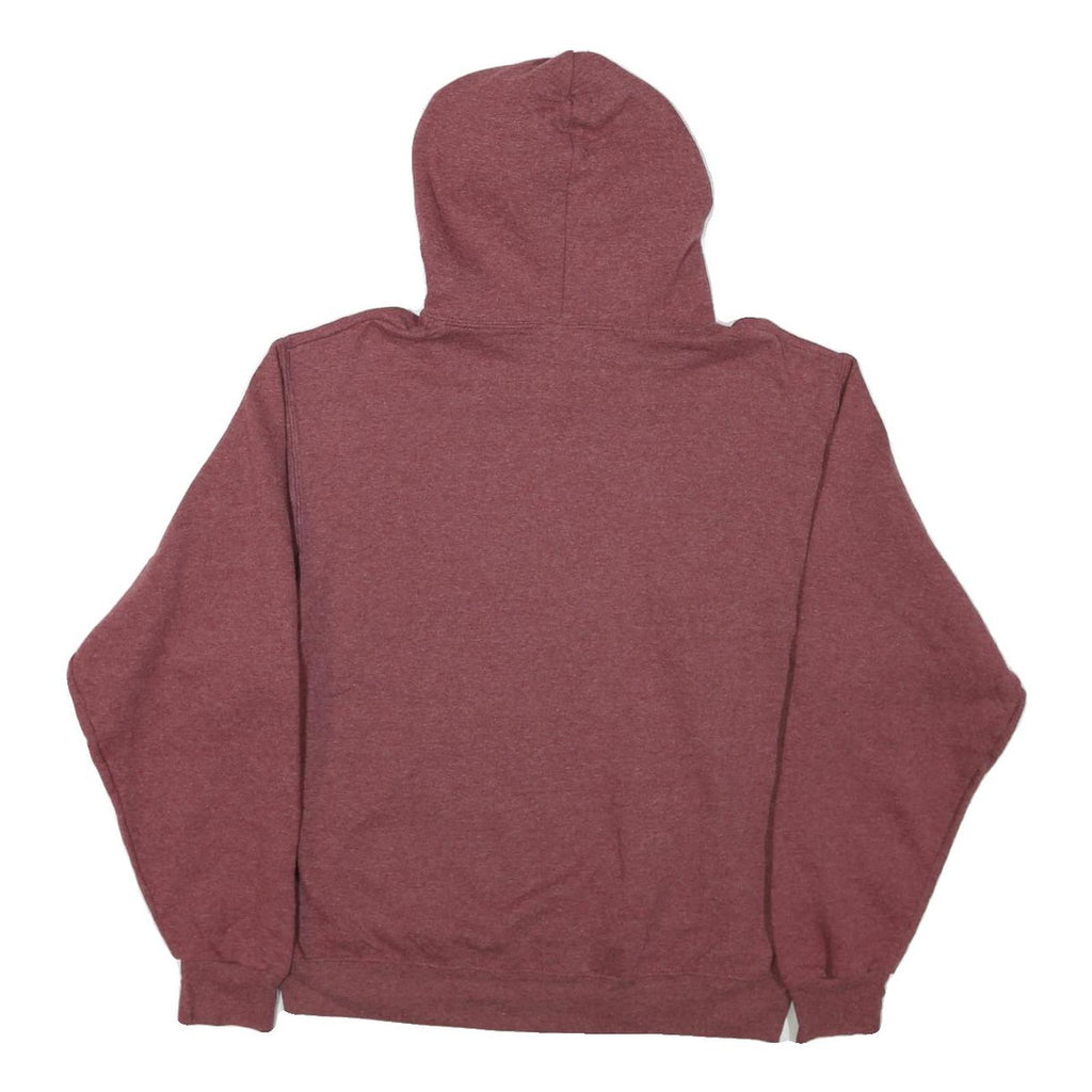 JERZEES Mens Maroon Mexico Beach Florida Pullover Hoodie M Cotton Blend