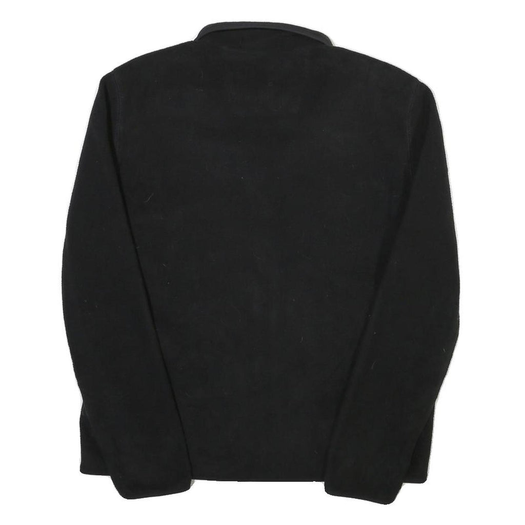 NAUTICA Mens Black & Blue Jacket S Polyester Blend Plain Zip Up Casual