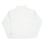 CHAMPION Womens Fleece Cream Button Neck Tight Knit L