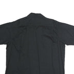 WRANGLER Mens Black Short Sleeve Cotton Shirt XL Casual Button Pocket