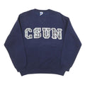 RUSSELL ATHLETIC Womens Navy Blue CSUN Crew Neck L Cotton Blend Sweatshirt