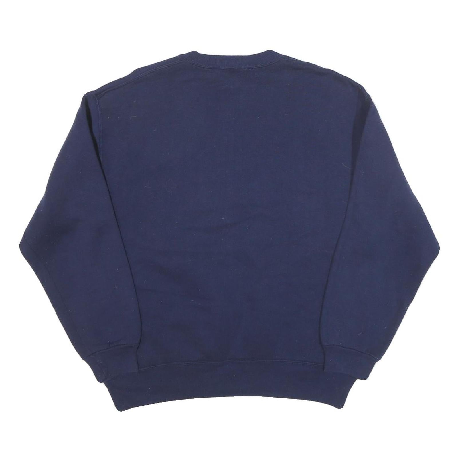 RUSSELL ATHLETIC Womens Navy Blue CSUN Crew Neck L Cotton Blend Sweatshirt