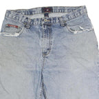 US POLO ASSN Mens Blue Denim Casual Shorts M W34 Relaxed Fit