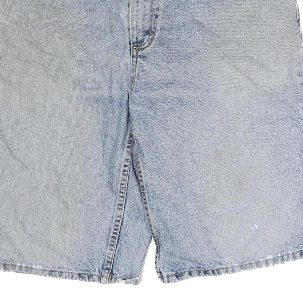 US POLO ASSN Mens Blue Denim Casual Shorts M W34 Relaxed Fit