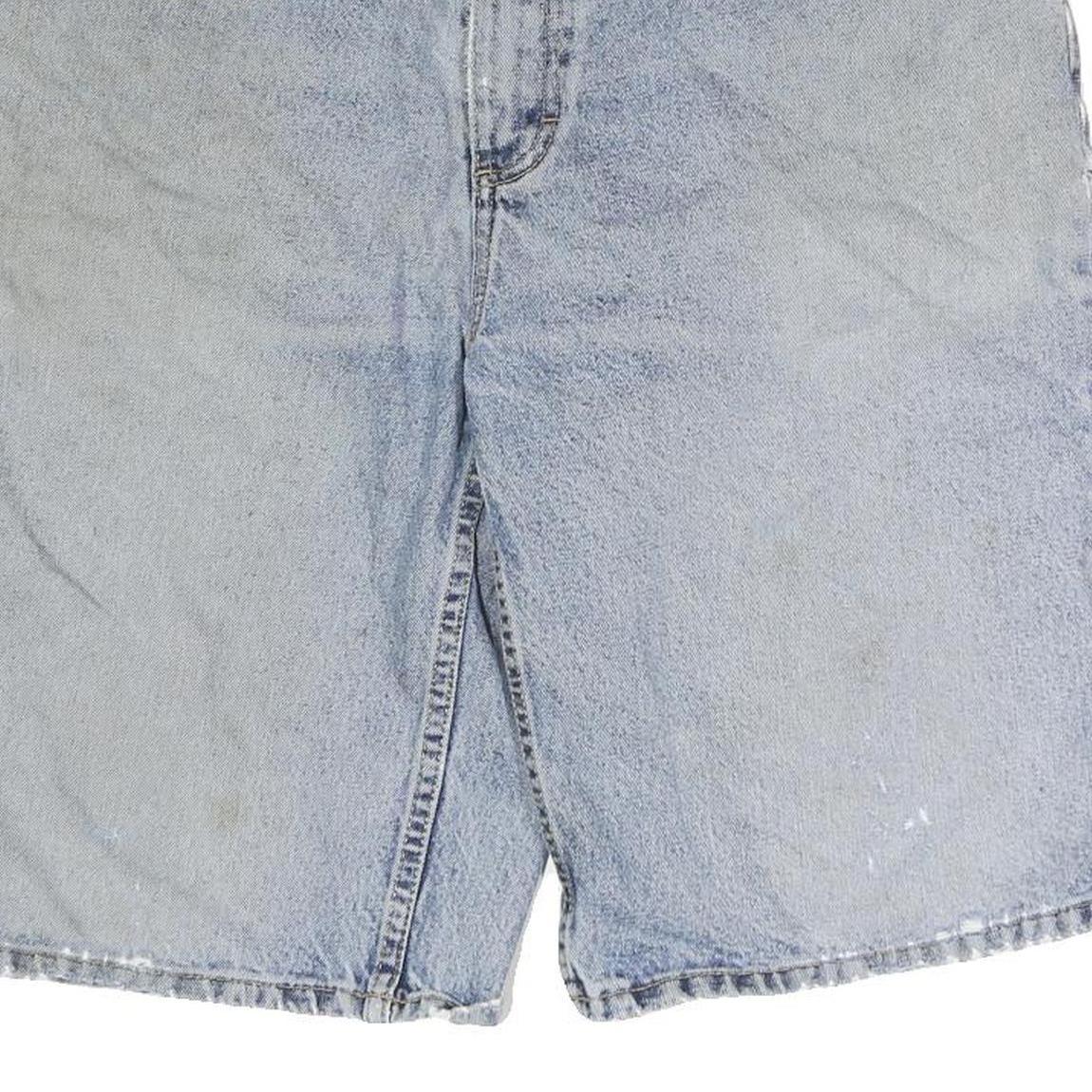 US POLO ASSN Mens Blue Denim Casual Shorts M W34 Relaxed Fit