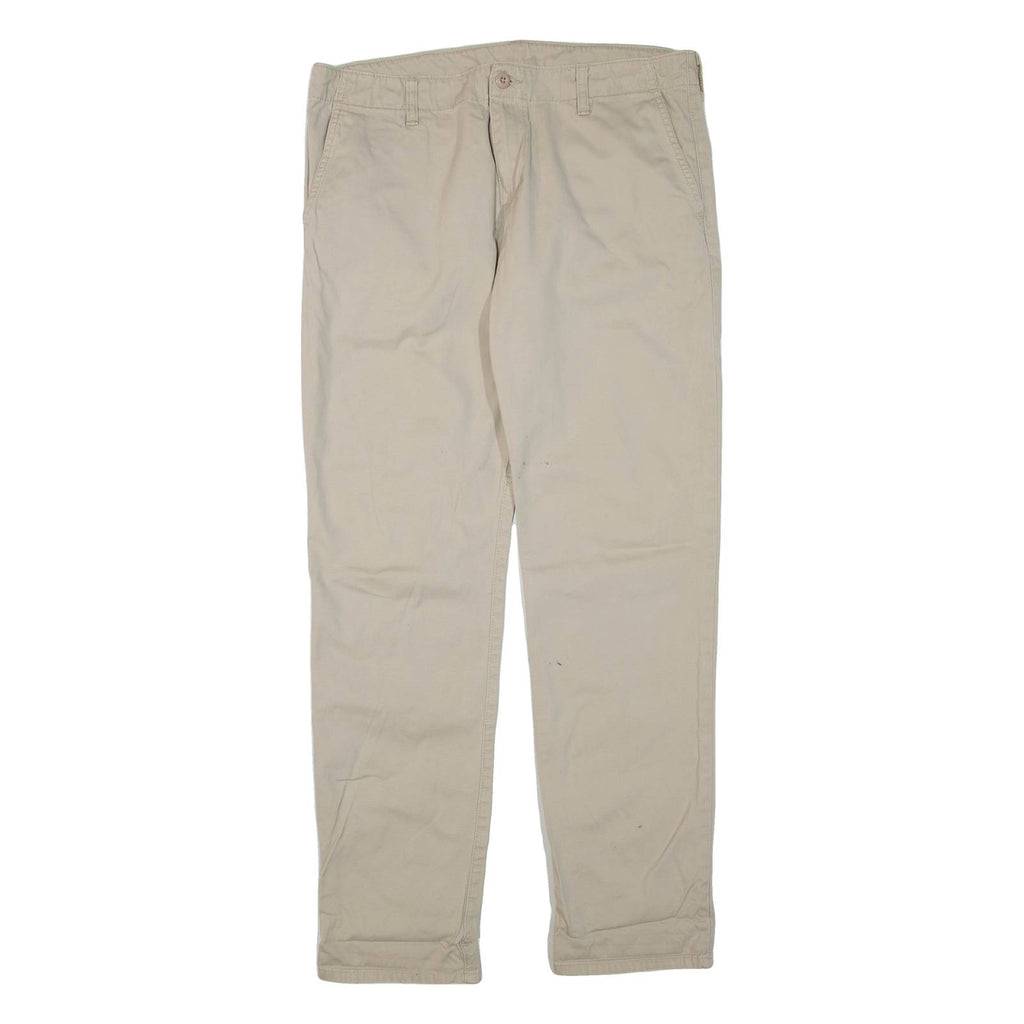 CARHARTT Club Mens Trousers Beige Regular Tapered W36 L33