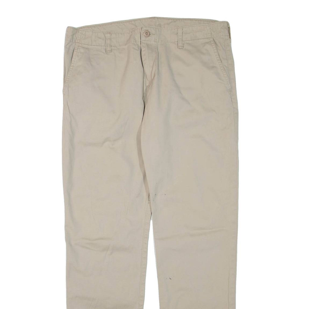 CARHARTT Club Mens Trousers Beige Regular Tapered W36 L33