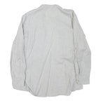 ZARA Womens White Shirt Long Sleeve Collared Plain M Cotton Blend Casual