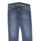 CARHARTT Mens Blue Jeans Regular Straight Denim Medium W34 L32 Zip Closure