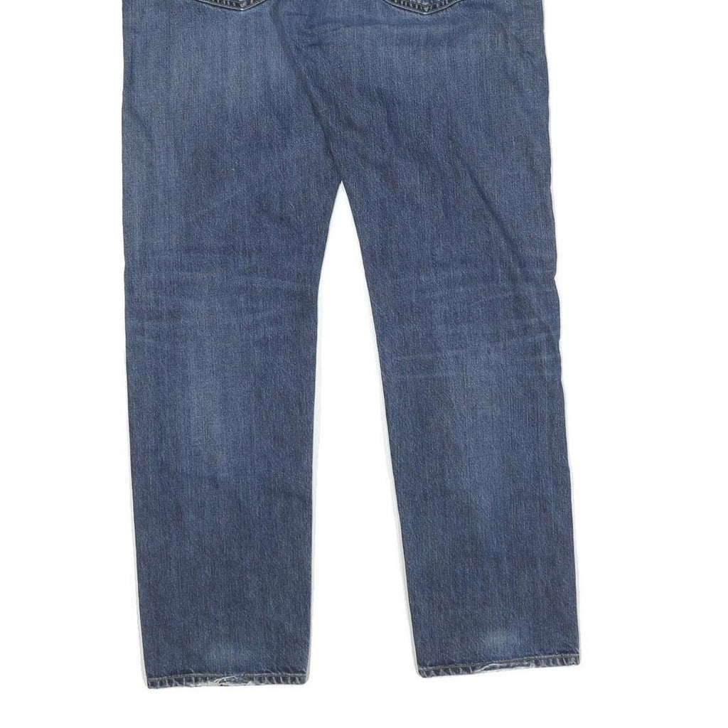 CARHARTT Mens Blue Jeans Regular Straight Denim Medium W34 L32 Zip Closure